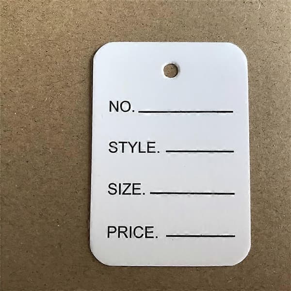 500-1000st Smycken Kläder Display Etiketter 1000pcs