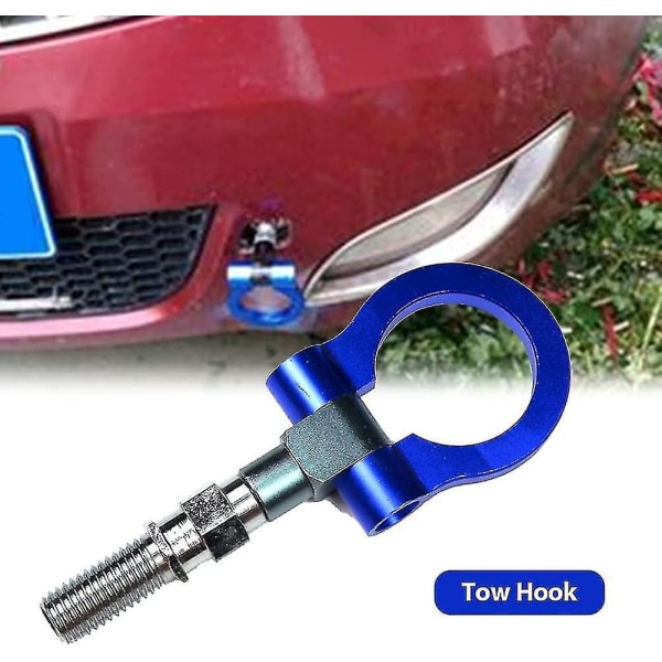 Bazhou Universal Car Tow Hook Tow Ring Kit, Aluminiumlegering Universal Anti-demping, Euro Car Front Rear Styling Trailer Ring Eye Tow Hook Ring
