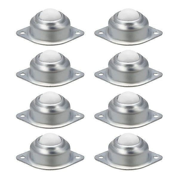 8 Pakk Nylon Ball Caster Hjul for Møbler eller Skap, Møbelhjul, Overføringshjul i Nylon og Rustfritt Stål for Møbler