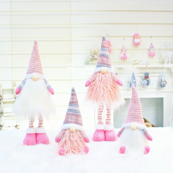 Påsk Gnome Dekoration Handgjord Plysch Faceless För Docka Svenska Tomte Elf Ornam 32012 white doll