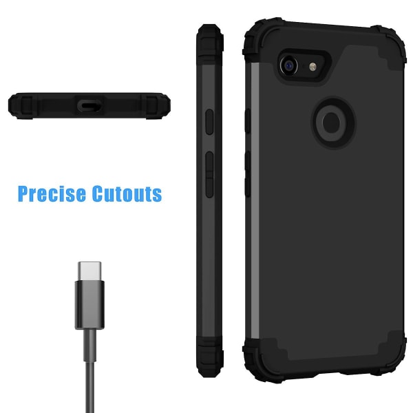 Perfekt passform etui for Pixel 3xl, hudfølelse, fallbeskyttelse