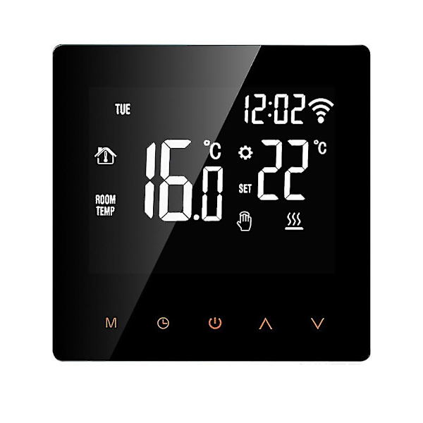 Tuya Wifi Smart Termostat, 3a LCD Elektrisk Gulvvarme Vand/gaskedel Fjernbetjening Til Go