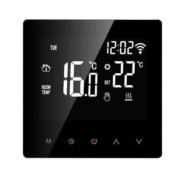 Tuya Wifi Smart Termostat, 3a LCD Elektrisk Gulvvarme Vann/gasskjele Fjernkontroll For Go