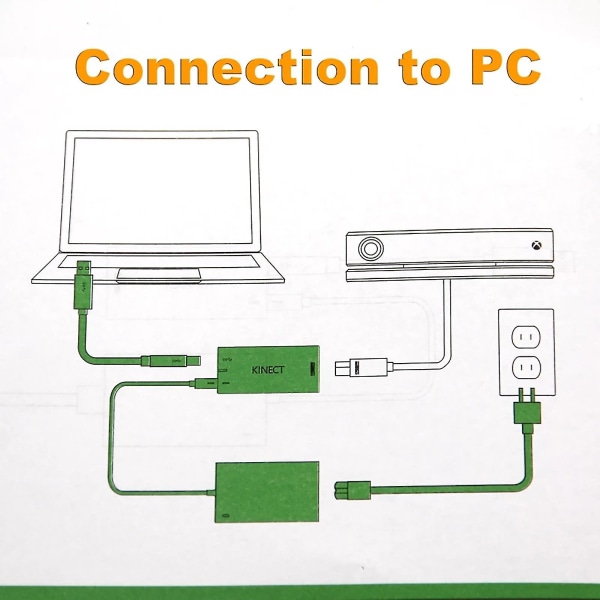 Kinect 2.0-adapter for Xbox One S, Xbox One X og Windows 8, 8.1 og 10