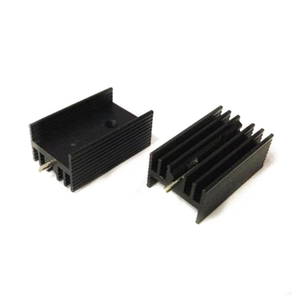 20x 21x15x11mm svart aluminium kjøleribbe for To-220 Mosfet transistorer