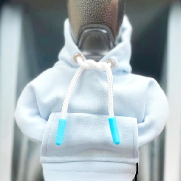 Hoodie Gear Shift Cover, Gear Stick Hoodie, Hoodie Gear Shift Cover, Gear Shift Hoodie, Bil Shifter Hoodie White