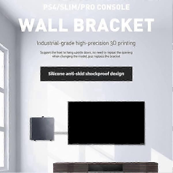3 stk./sæt vægmontering til PS4 Universal Controller Holder Stand Opbevaringsstativ med skruer til PS4 Host