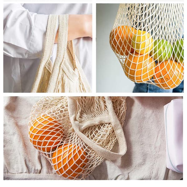 Bærbar/gjenbrukbar/vaskbar Mesh String Izer Håndveske Net Tote (