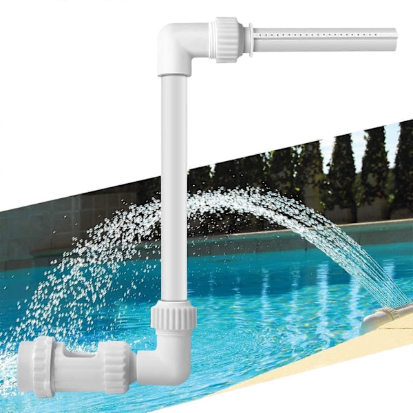 Vattenfallspoolfontän, Fontän för ovanjordiska pooler, Pooltillbehör för utomhusbruk, Justerbar fontänkran för pooltillbehör, Poolvattenfontän