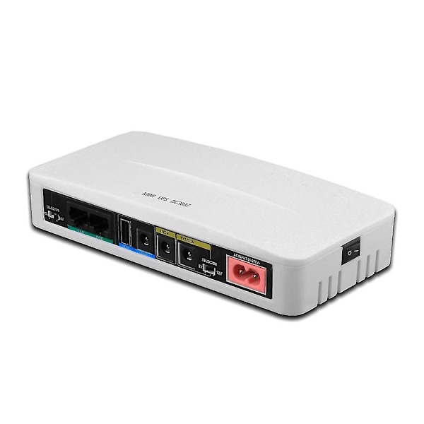 5v 9v 12v 24v Avbrottsfri strömförsörjning Mini Ups Poe 11000mah Batteribackup för Wifi Router Cct
