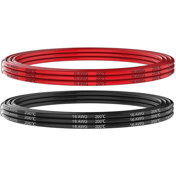 Electrical Wire 16 Awg 16 Gauge Silicone Wire Hook Up Wire Cable 20 Feet Soft And Flexible