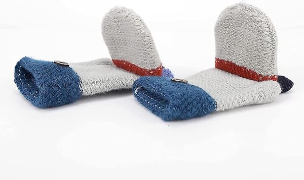 Stickade halvfingerhandskar Unisex Varma handskar för flickor