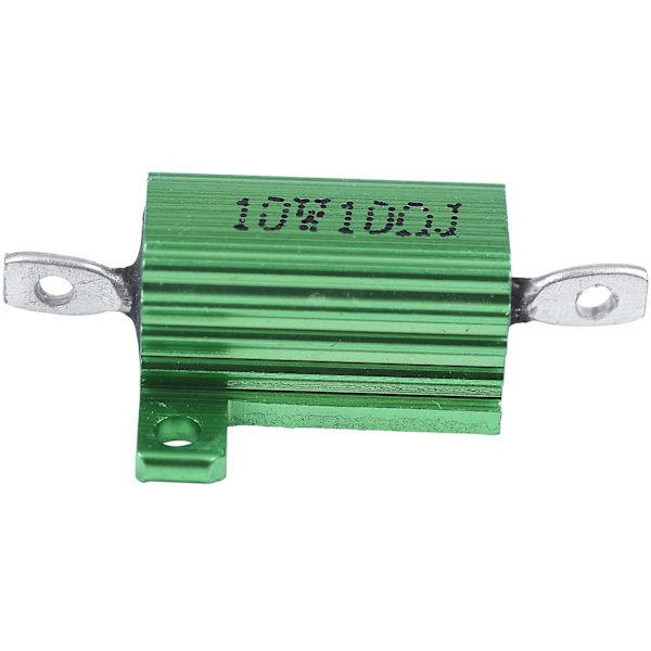 Grønne aluminium chassismonterede trådvundne modstande 10w 10 Ohm 5%