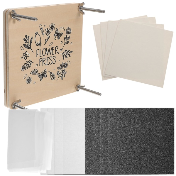 1 Set Torkpress för torkade blommor, växtblommor, växtpress