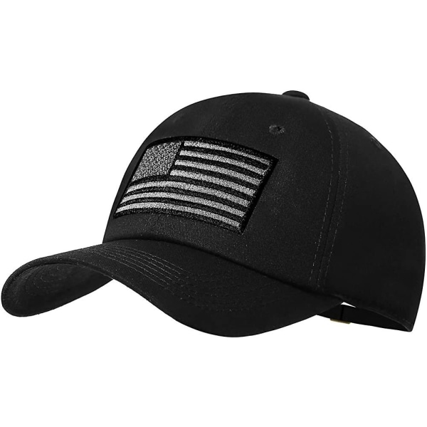 American Flag Hat Miesten Naisten Säädettävä Usa Baseball Cap Matala profiili tavallinen isä