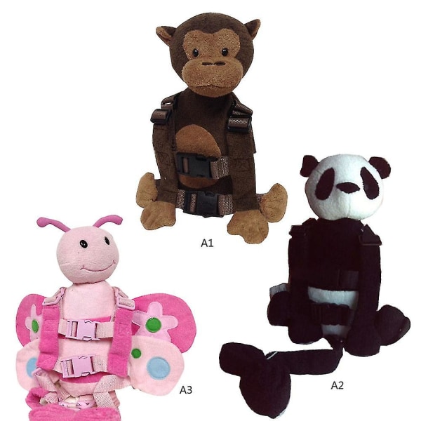2-i-1 Baby Kids Keeper Assistant Toddler Walking Safety Harness Ryggsäck Väska Rem Selar & Koppel - Snngv