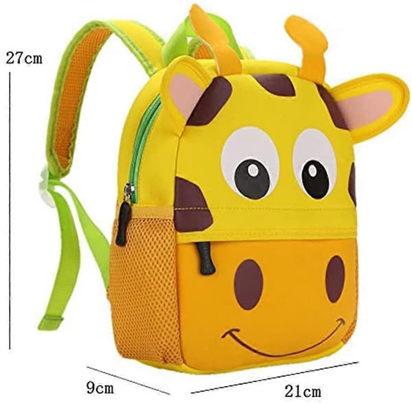 Barnryggsäck, Småbarnsryggsäck, Djurdesign, Barnryggsäck för 2-8 År (Giraff)