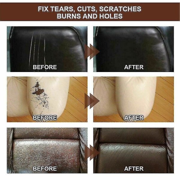 Advanced Leather Repair Gel Professional -nahan ja vinyylin korjaussarja Black