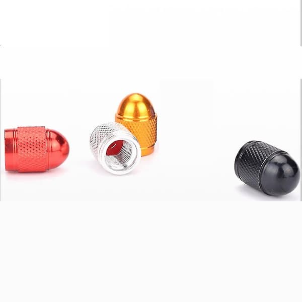 Ventilhat til autodæk, elastisk ventilhat i aluminiumlegering, 5 stk. (guld)