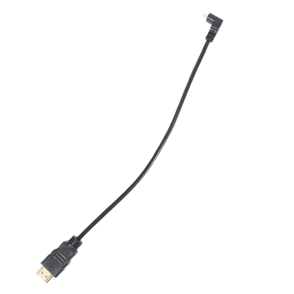 30cm Micro- Höger Vinkel Hane till Hane (90 Grader) - Stöder 4k (Typ B)
