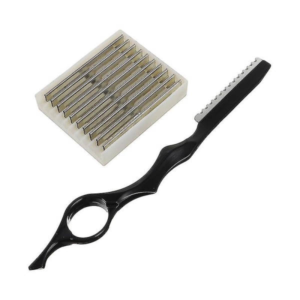 1 sett profesjonelle hårklippkniver tilbehør Barberverktøy med 10 stk blader