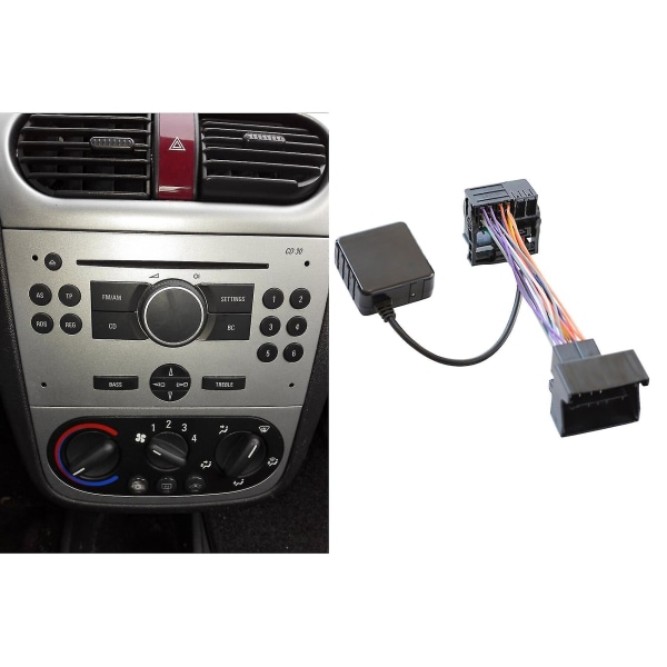 Audio Bluetooth 5.0 Receiver Aux Adapter För Opel Astra Cd30 Cdc40