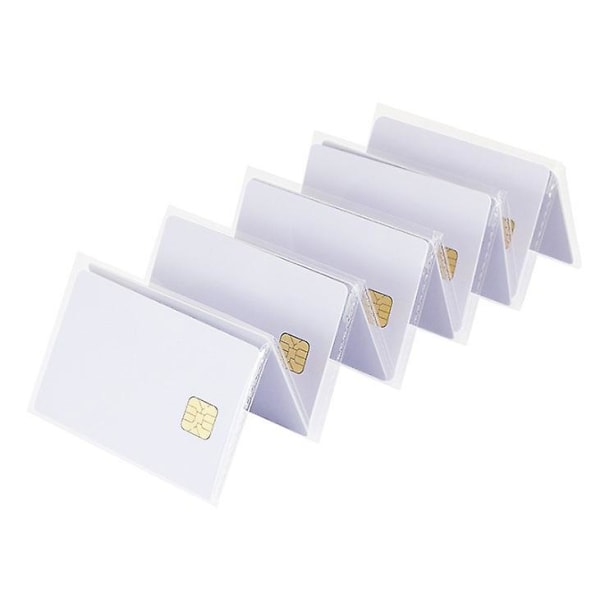 8 stk. Blanke kort med chips Blanke pvc-kort Smart Ic-kort Blanke hvide kort