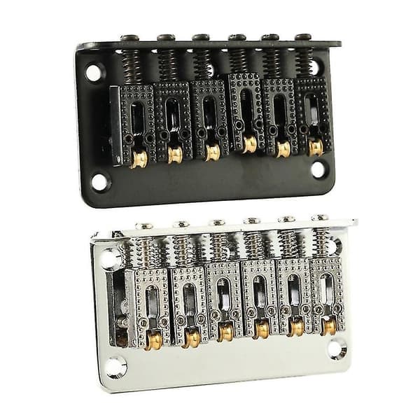 Elektrisk gitarr fast bro sträng bro steg tailpiece 78mm, svart