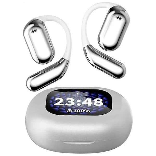 Ørepropper Xp2, ekte trådløse åpne hodetelefoner Bluetooth 5.4 Silver