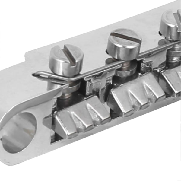 Elektrisk Gitarr Stall Komplett Set 12 Strängar Zinklegering Silver Gitarrdelar Tillbehör
