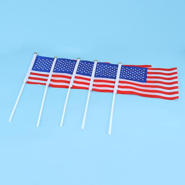 24 kpl Yhdysvaltain lippu amerikkalaisia kädessä pidettäviä lippuja Mini Ameri