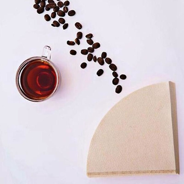 80 stk V-form kaffefilter papir kegle 1-2 kop til V60 drypper kaffefiltre kopper kaffedryp værktøj