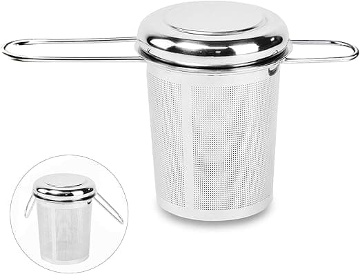 Teinfuser, rustfritt stål tebrygger finmasket filter, stor kapasitet tebrygger