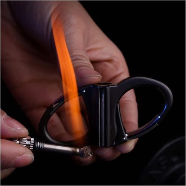 Infinity permanent tændstiklighter med nøglering, den evige lighter, nødildstarter sæt