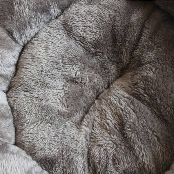 Kjæledyrpute seng vinter plysj rede myk kjæledyr sofa kennel dyr