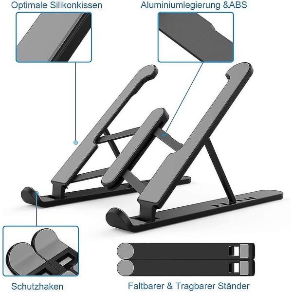 Höjdjusterbart laptopstativ Laptopstativ halkfritt stativ Justerbart notebookstativ
