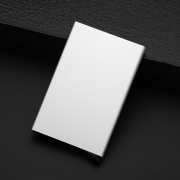 Pop-up kortholder - Aluminiumshus - (RFID Secure) Sølv Sort Guld