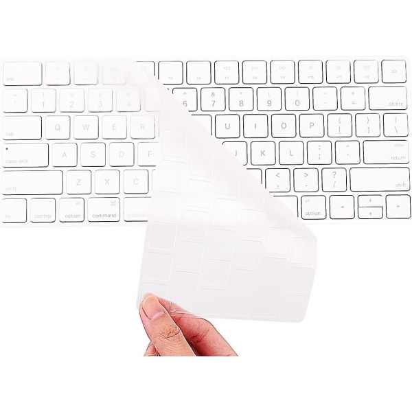 Tangentbordsskydd i TPU för Apple Wireless Magic Keyboard, ultratunt, genomskinligt, mjukt, 2015 års amerikanska version (MLA22LL/A)