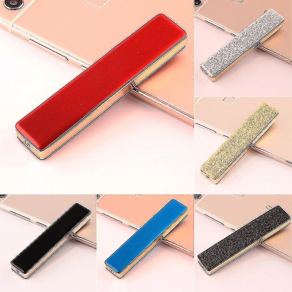 Sähkösytytin USB-ladattava liekitön tuulenpitävä ohut muotoilu USB-kaapelilla