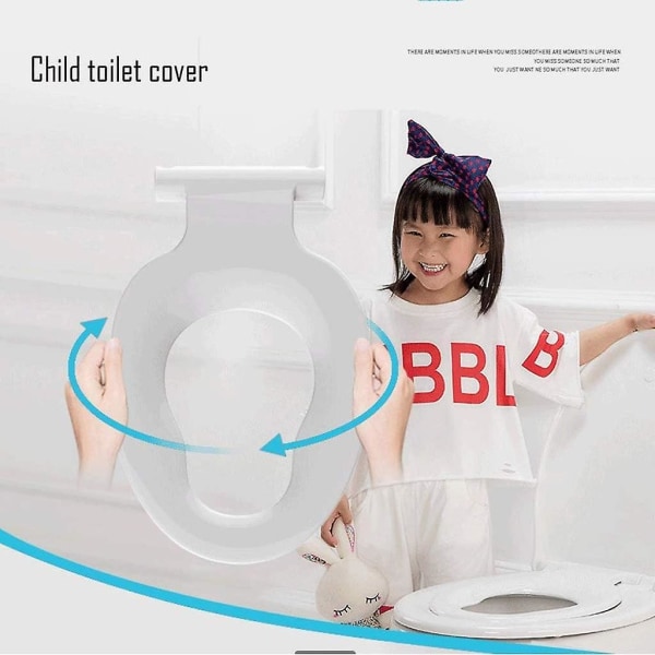 DOUBAO pottetræningssæde 2 i 1 toiletsæde til småbørn Pladsbesparende løsning til børn pottetræning – let at installere hvid