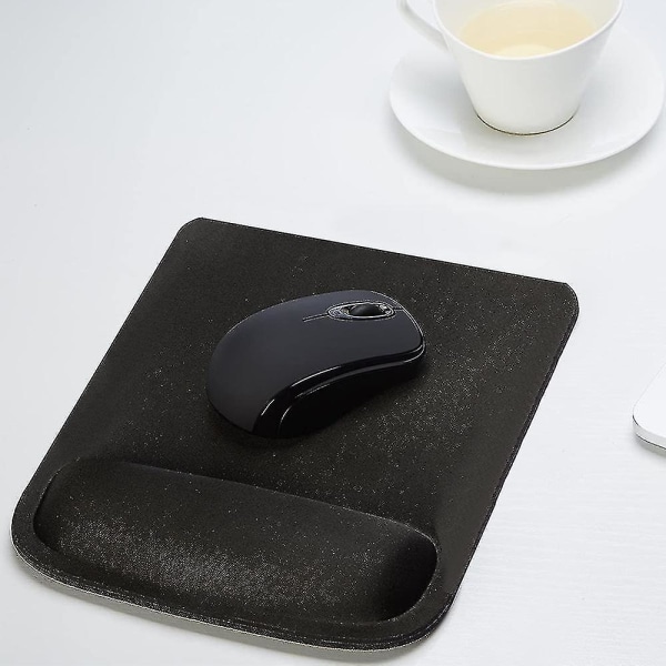 Ergonomisk musepude med memory foam og skridsikker bund til bærbar computer og computer