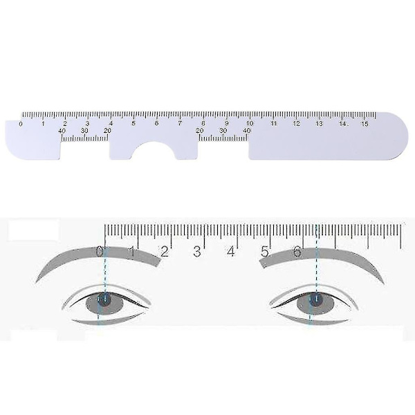 4-pack PD-linjal Optisk Vernier Pupillär Linjal Avståndsmätare Oftalmologiskt Verktyg