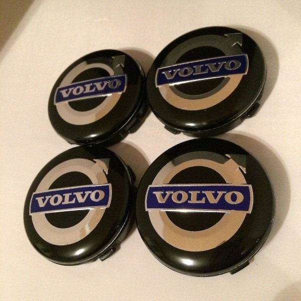 4 x Volvo 64mm Alufælge Navkapsler Sæt