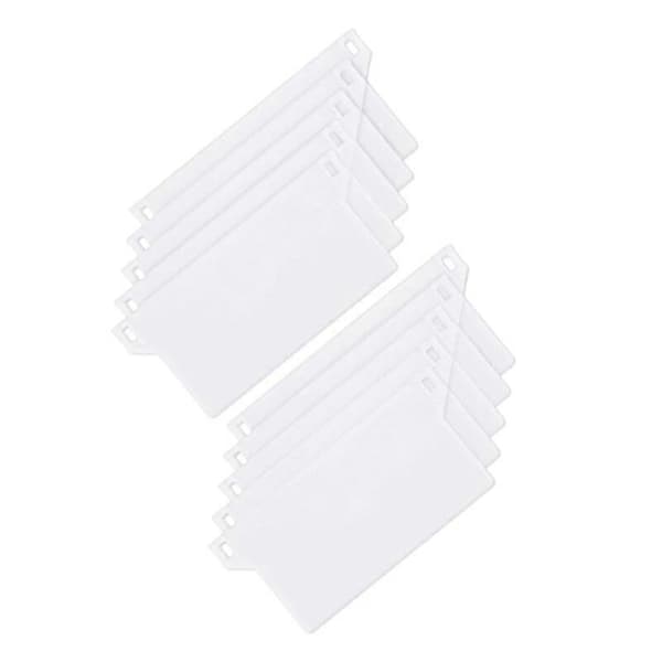 Plastbasplattor 127mm, 10-pack, Bärbara Vertikala Persienner Bottenvikter Lameller