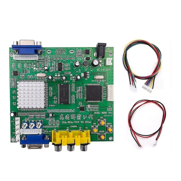 Spil Rgb///cga til Vga Output Hd Video Converter Board til spilmonitor til Crt Lcd Pdp-projektor
