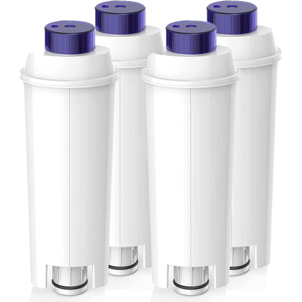 4ST Kaffemaskin Vattenfilter för DeLonghi DLSC002 Vattenfilter för De'Longhi ECAM, ETAM, EC, BC Series