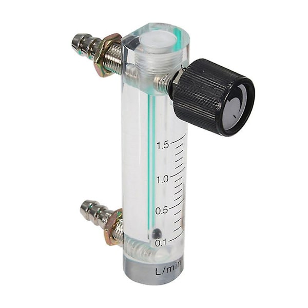 Lzb-6m Oxygen Air Flow Meter 0-1,5 Lpm Flowmeter Med Kontrolventil Registrer Flow