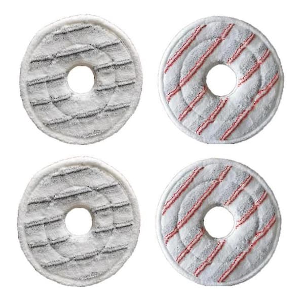 4-pack tvättbara mikrofiberpåfyllningar för Spin & Clean moppvakuum