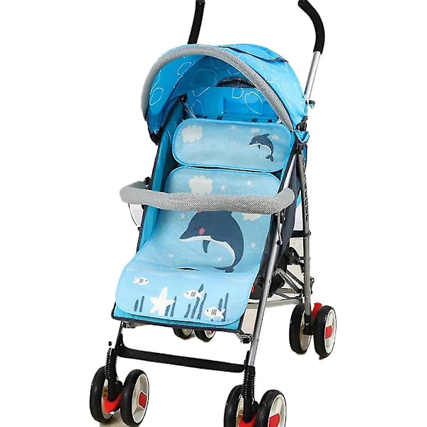 Sommar Barnvagns Kylplatta 3d Andningsbart Nät Barnvagnsmatta Baby Barnvagnsmadrass Grön Val
