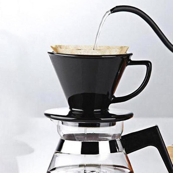 80 stk V-form kaffefilter papir kegle 1-2 kop til V60 drypper kaffefiltre kopper kaffedryp værktøj